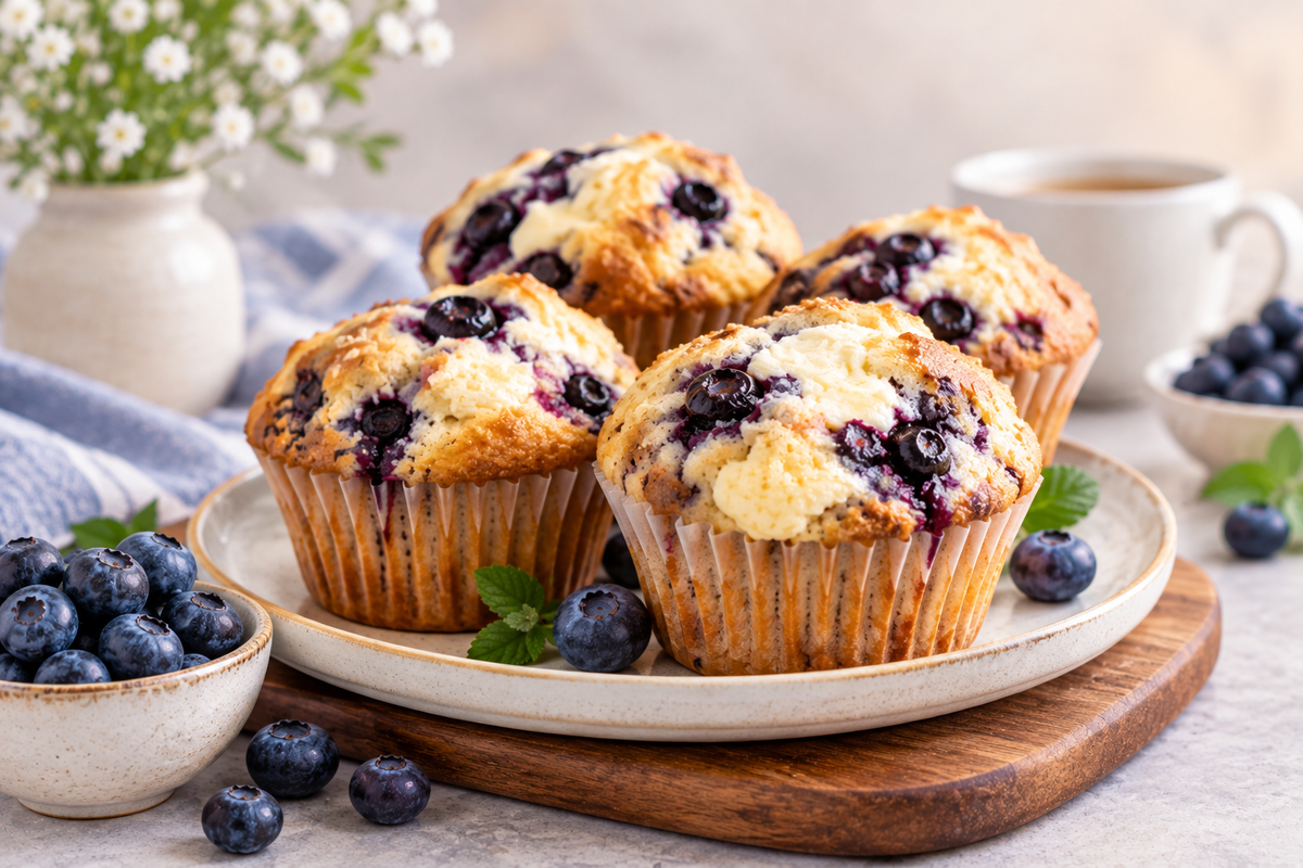 Blueberry & Cream Muffins: A Guide to Their Flavour & Texture