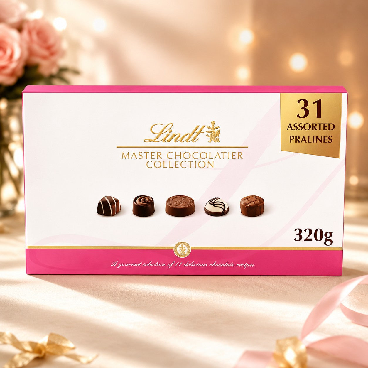 Lindt Master Chocolatier Collection Chocolate Box 320g Luxury Assorted Chocolates