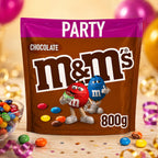 M&M's Milk Chocolate Bites Party Bag 800g Colourful Chocolate Candy Sharing Pack