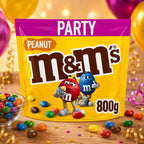 M&M's Peanut Milk Chocolate Party Bag 800g Chocolate Peanut Candy Sharing Pack