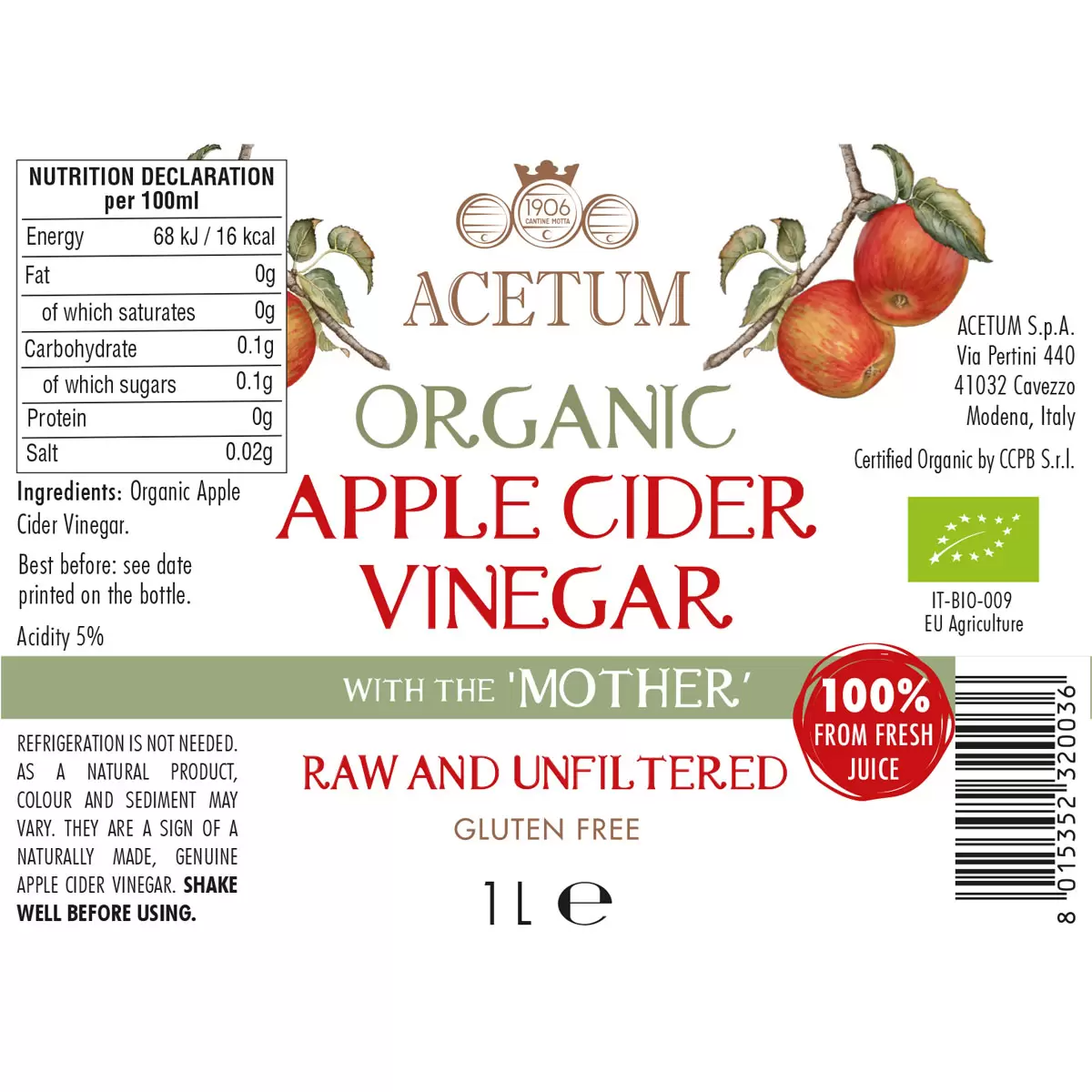 Acetum Organic Apple Cider Vinegar