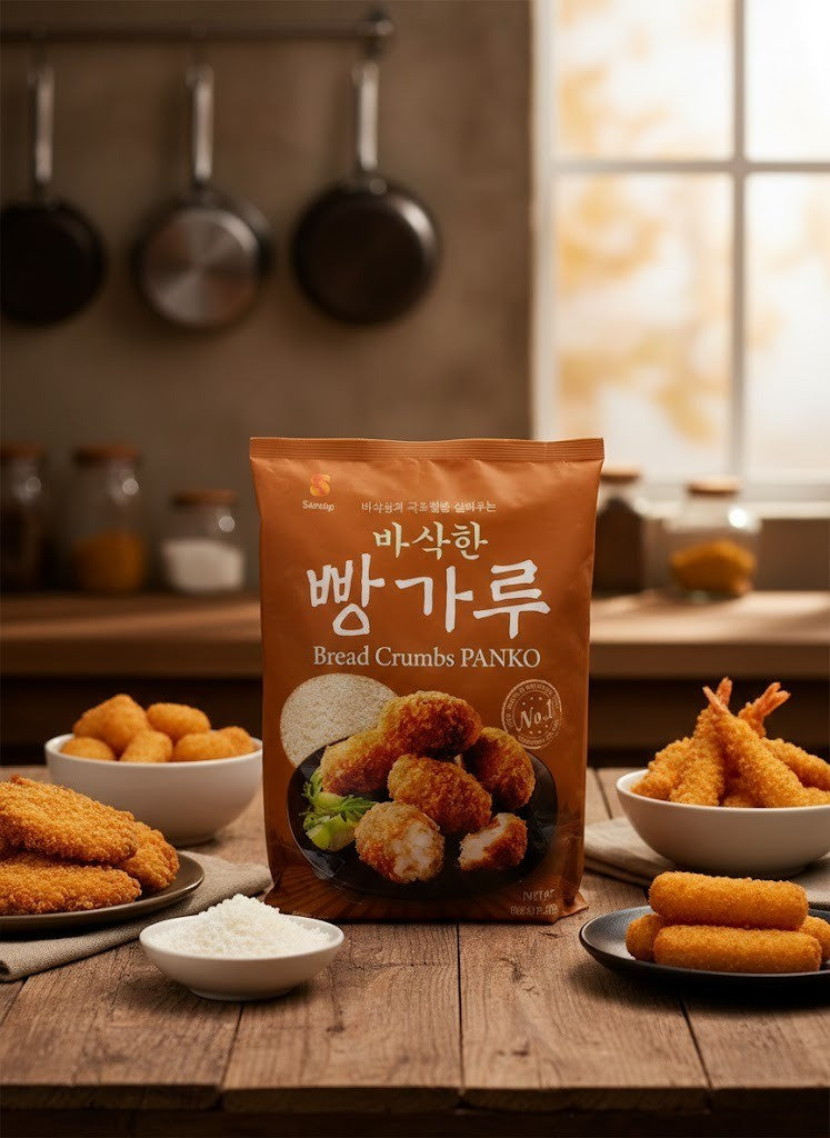 Samlip Korean Golden Panko Breadcrumbs – Crispy Coating for Frying