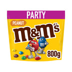 M&M's Peanut Milk Chocolate Party Bag 800g Chocolate Peanut Candy Sharing Pack