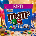 M&M's Crispy Milk Chocolate Party Bag 675g Crunchy Chocolate Candy Sharing Pack