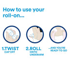 Dove Roll-On Deodorant, 6 x 50ml