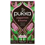 Pukka Organic Peppermint & Licorice Mint Tea 20 Bags 30g Herbal Blend