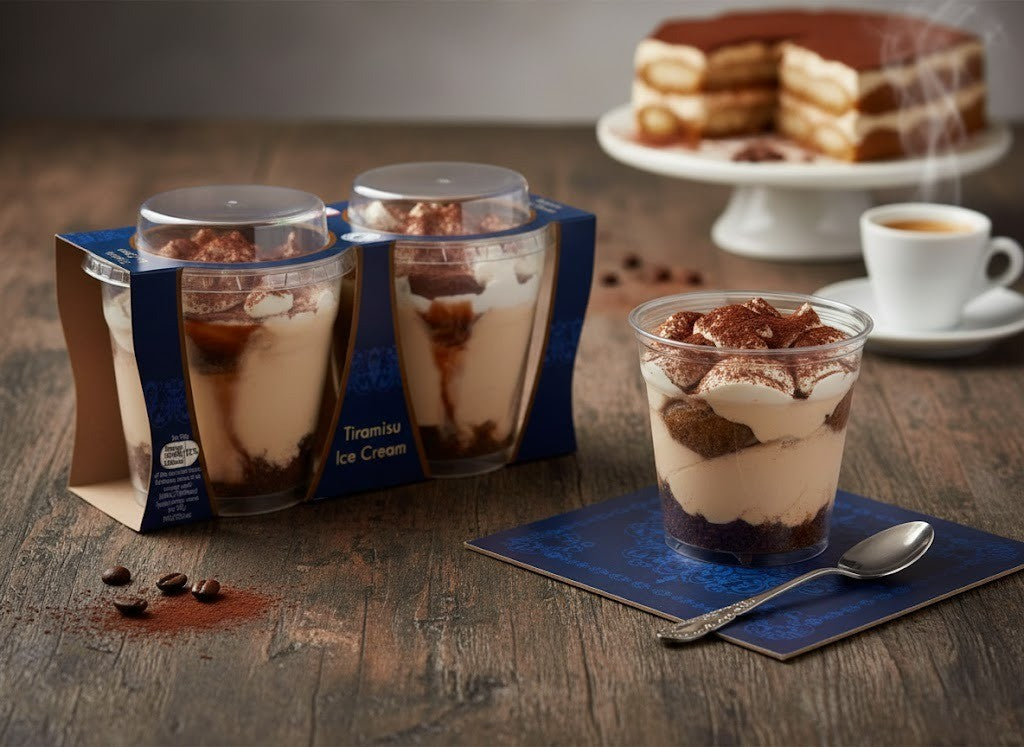 Tiramisu Ice Cream Pots 2 x 150ml