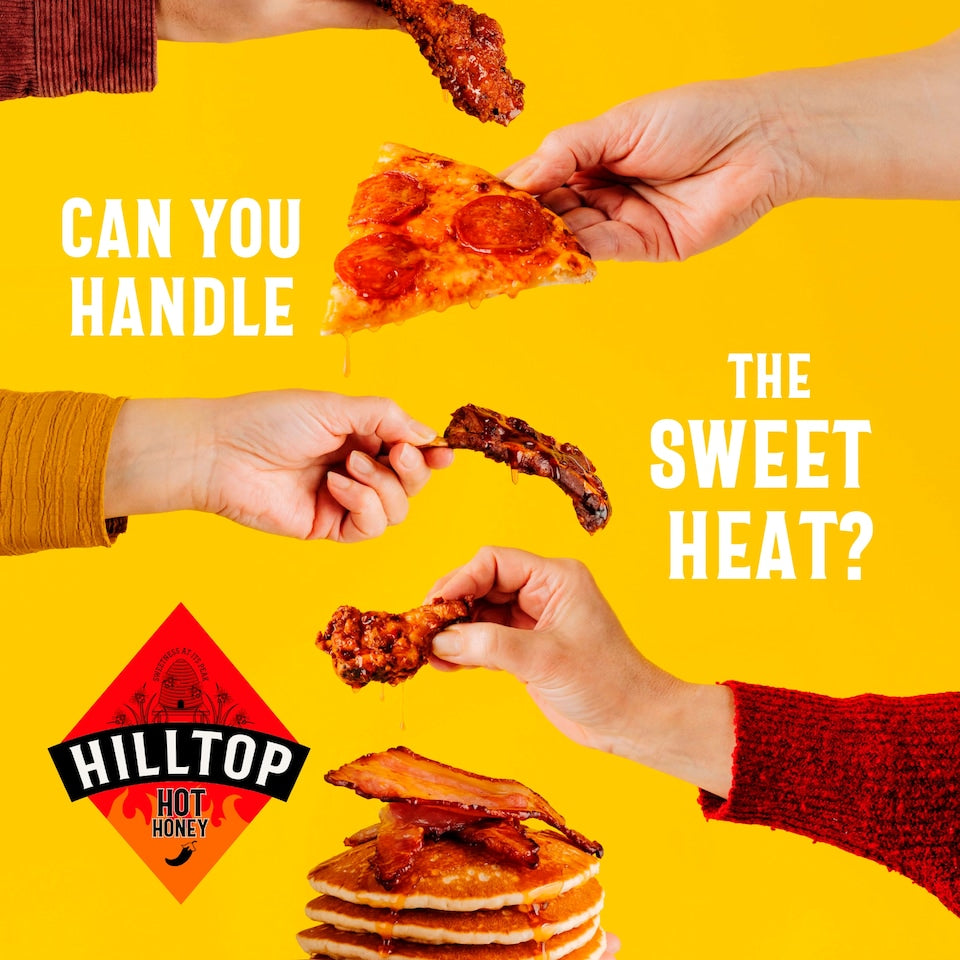 Hilltop Hot Honey 340g Sweet Spicy Honey Sauce Drizzle