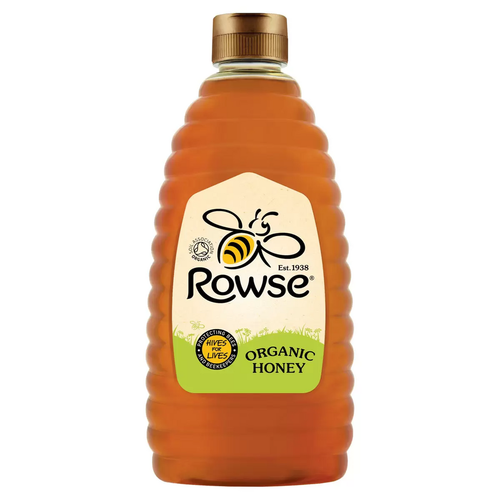 Rowse Organic Honey 1.36 kg – 100% Pure & Natural Organic Honey | Medium Amber, Fruity Flavour