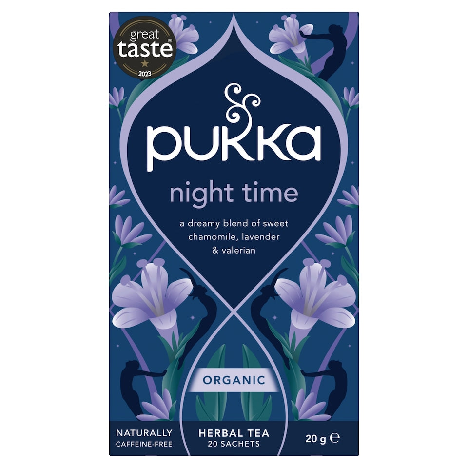 Pukka Organic Night Time Chamomile Tea 20 Bags 20g Herbal Sleep Blend
