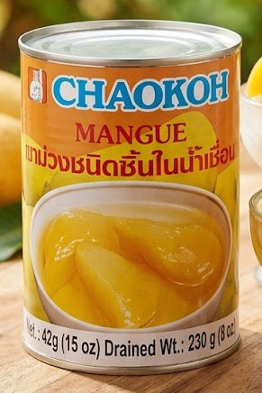 CHAOKOH Mango in Syrup – Sweet Tropical Mango Slices for Desserts & Drinks