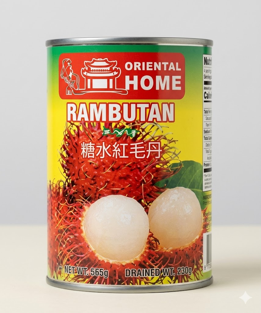 ORIENTAL HOME Rambutan in Syrup Tropical Fruit for Desserts Drinks and Recipes