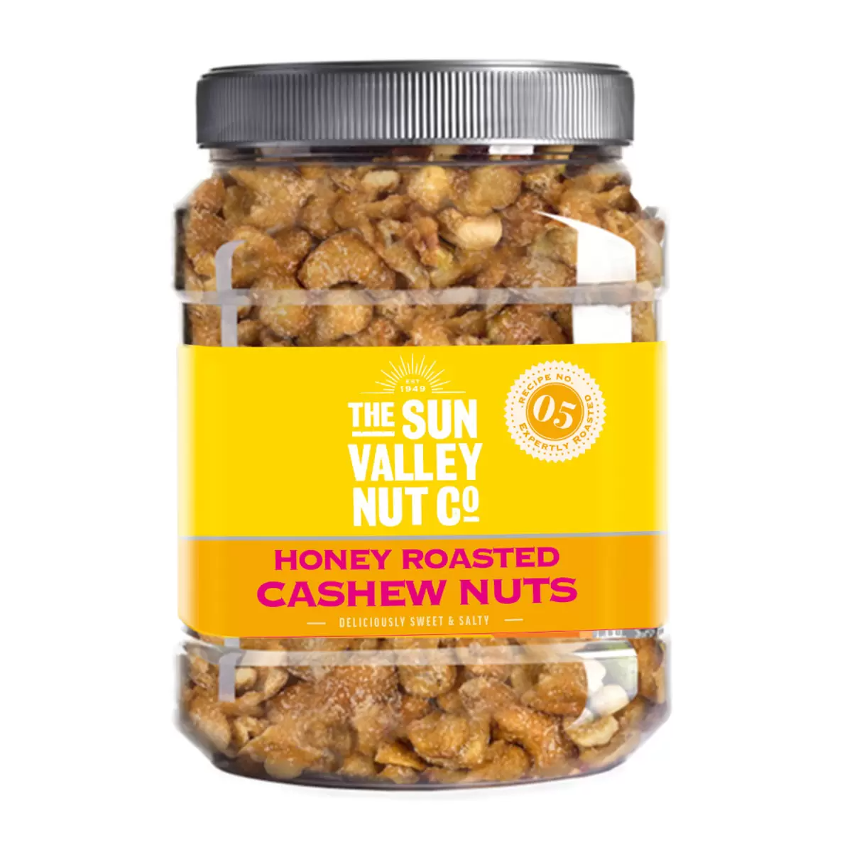 Sun Valley Honey Roasted Cashews - Sweet & Salty 1.1kg Jar