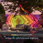 Twinkly Generation II 600 App Controlled Multicolour + White Strings LED Lights 158ft (48m)
