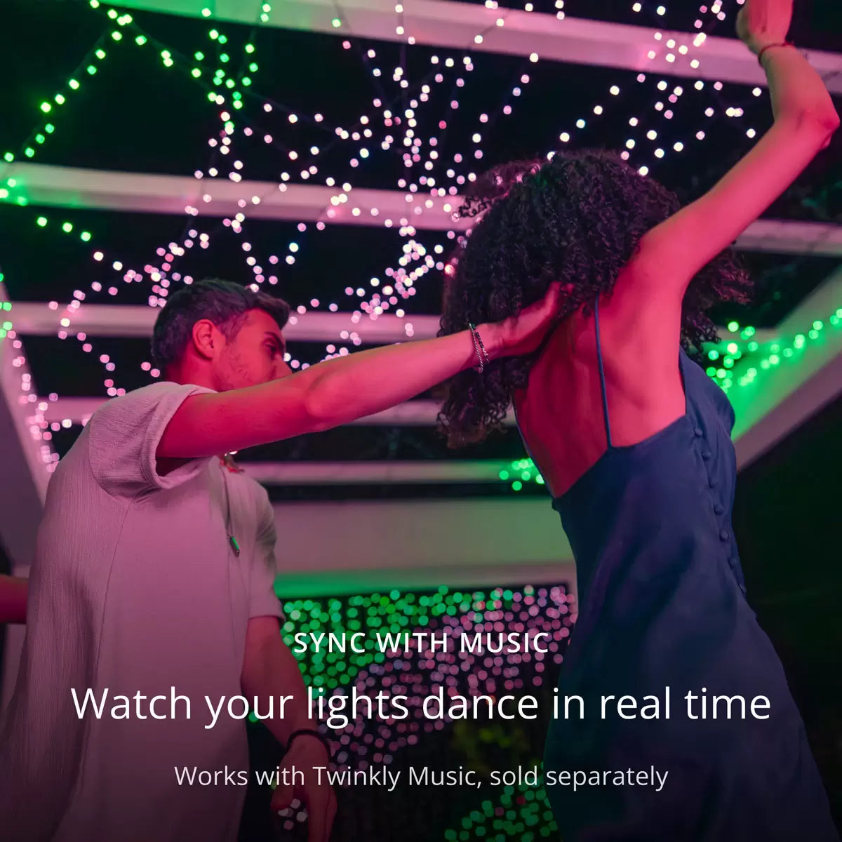 Twinkly Generation II 600 App Controlled Multicolour + White Strings LED Lights 158ft (48m)