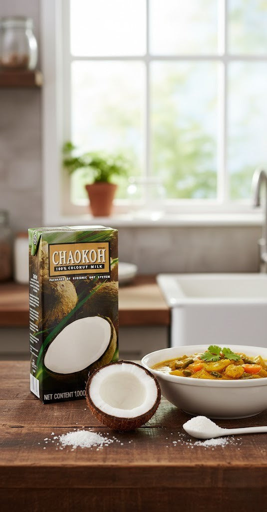 Chaokoh Coconut Milk (UHT) 1000ml – Rich & Creamy Long-Life Coconut Milk