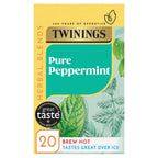 Twinings Pure Peppermint Tea Bags 20 Pack 40g Refreshing Herbal Tea