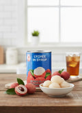 Cock Brand Lychee in Syrup 565g – Sweet Tropical Lychee Fruit