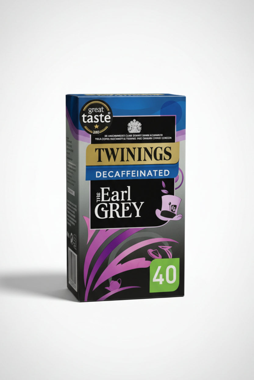 Twinings Decaffeinated Earl Grey Tea 40 Bags 100g Citrus Tea Blend