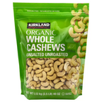 Kirkland Signature Organic Whole Cashews 1.13kg – Unsalted & Unroasted