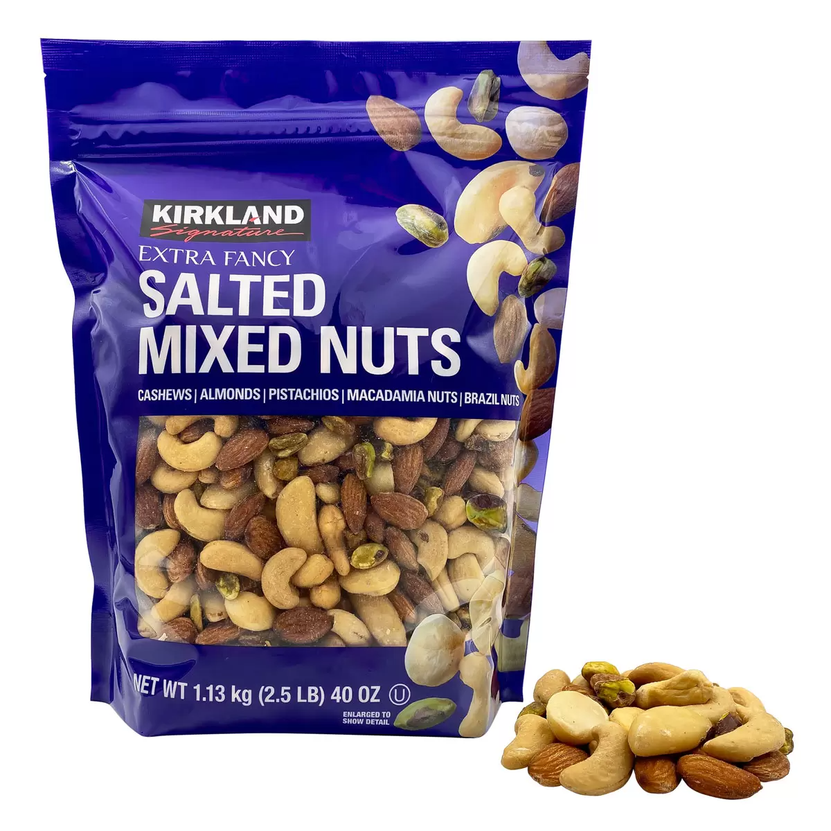 Kirkland Signature Extra Fancy Salted Mixed Nuts, 1.13kg