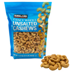 Kirkland Signature Fancy Whole Unsalted Cashews - 1.13kg