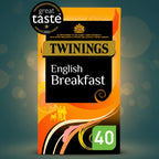 Twinings English Breakfast Tea 40 Bags 100g Classic Black Tea Blend