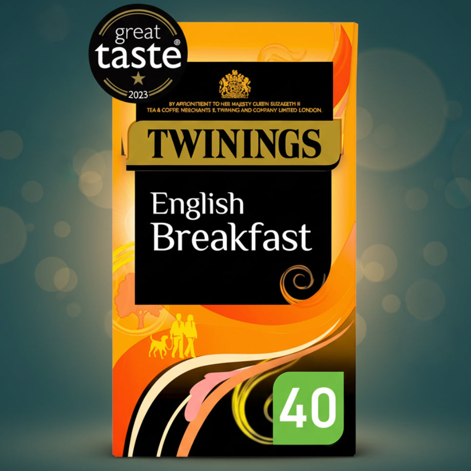 Twinings English Breakfast Tea 40 Bags 100g Classic Black Tea Blend
