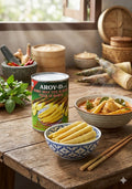AROY-D Bamboo Shoot Tips in Water – Premium Bamboo Tips for Asian Recipes