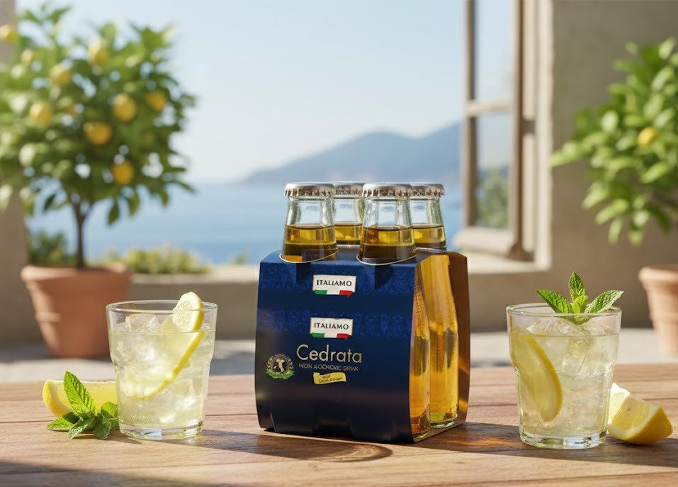 Cedrata Soft Drink 4 x 200ml Refreshing Citrus Beverage