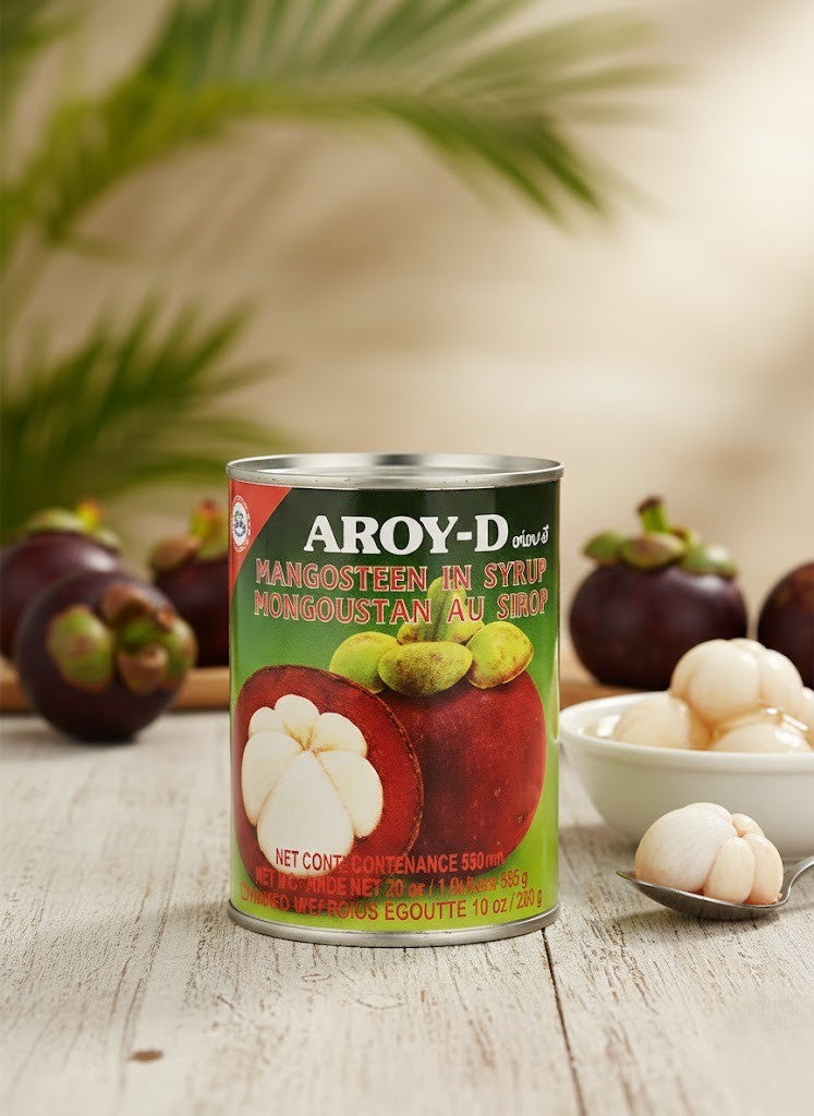 Aroy-D Mangosteen in Syrup – Sweet Tropical Mangosteen Fruit
