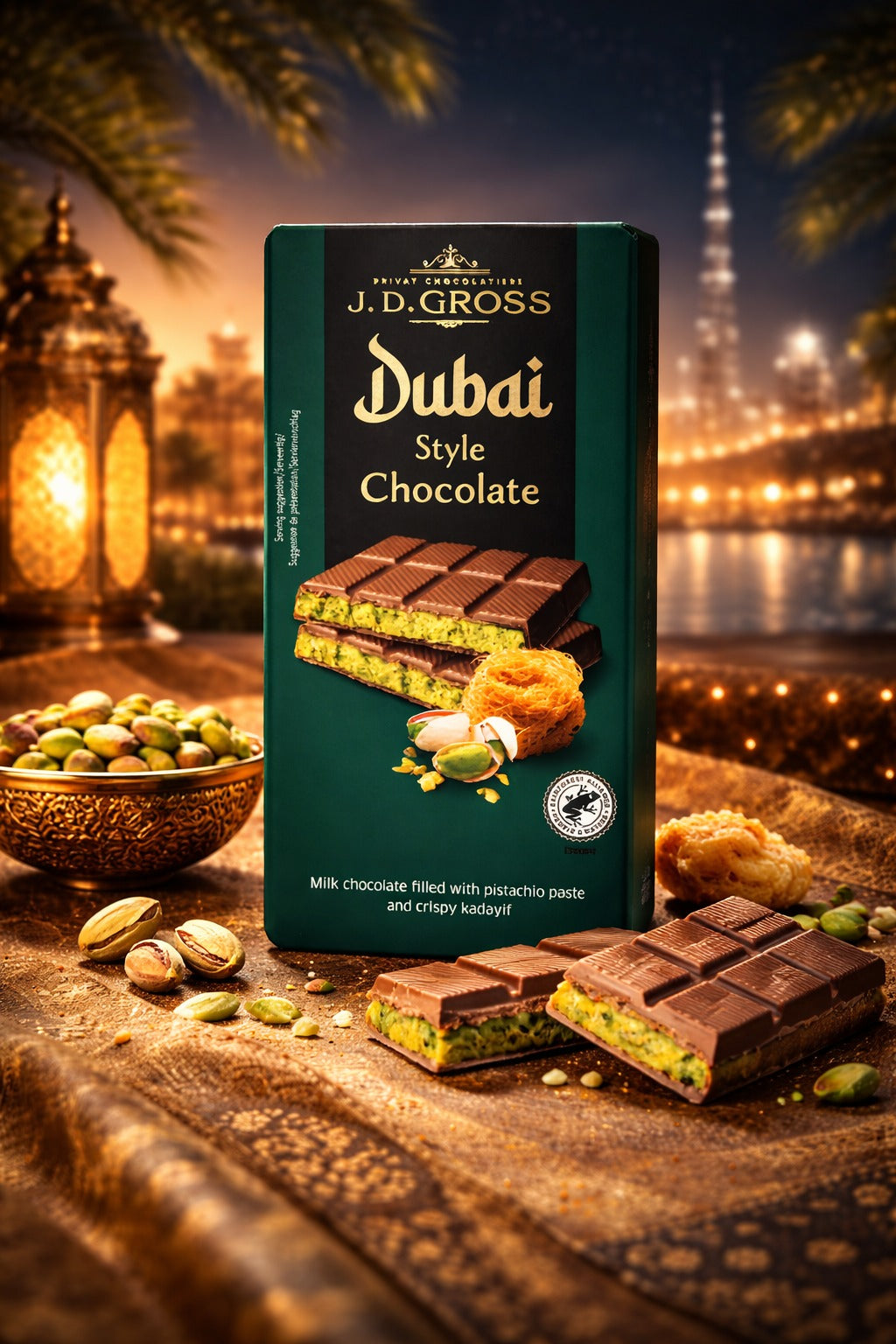 Dubai Style Chocolate Summer Indulgent Treat
