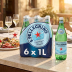 San Pellegrino Sparkling Mineral Water 6x1L Refreshing Summer Drink