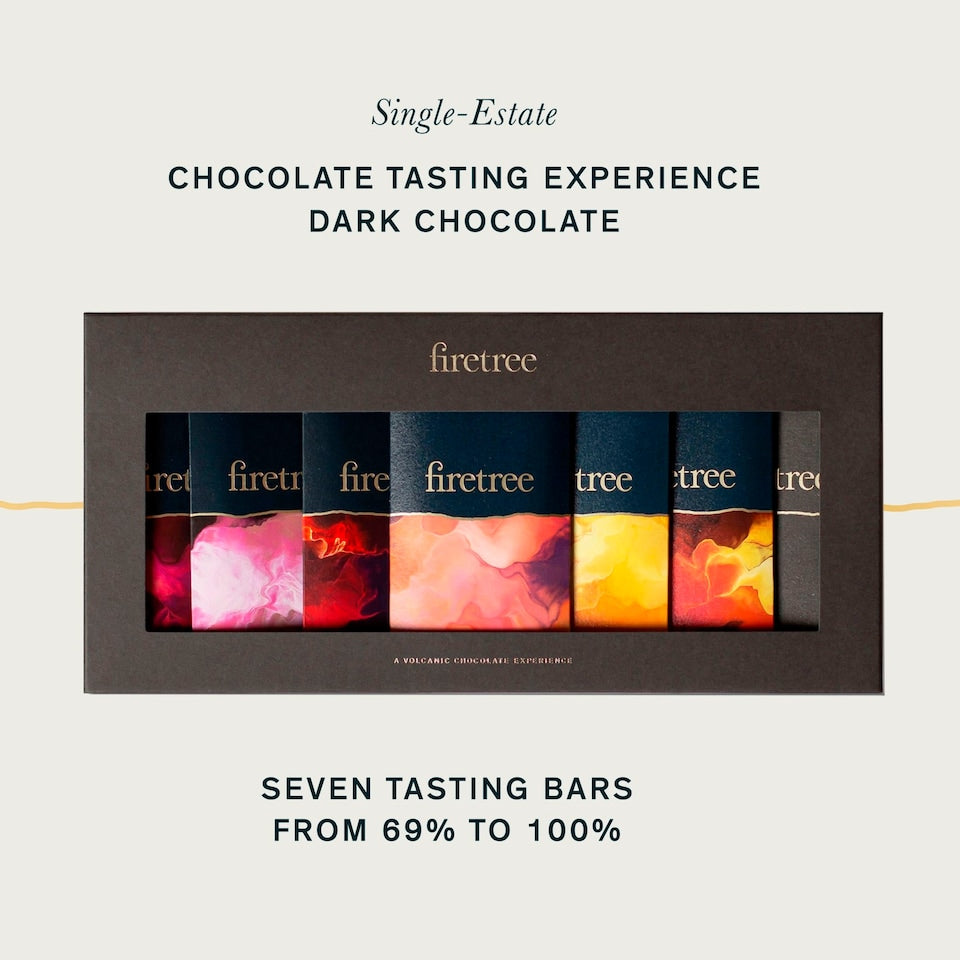 Firetree Rich Volcanic Chocolate 175g Premium Dark Chocolate Gift Box