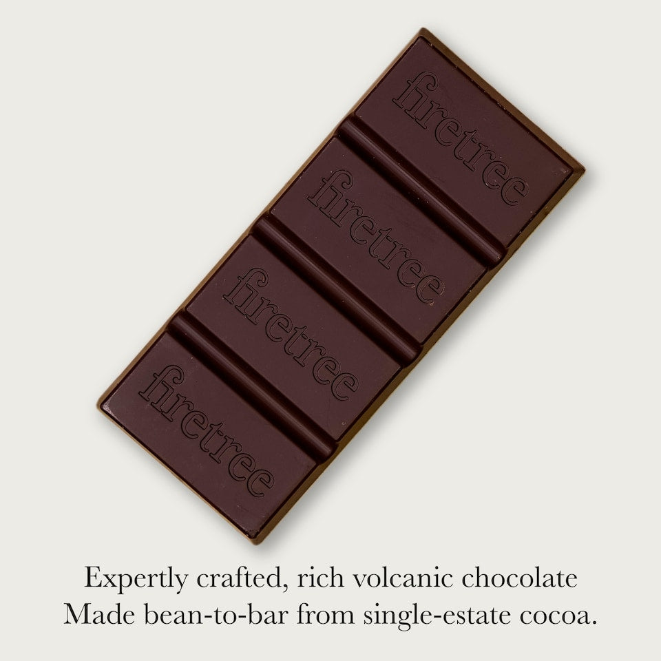 Firetree Rich Volcanic Chocolate 175g Premium Dark Chocolate Gift Box