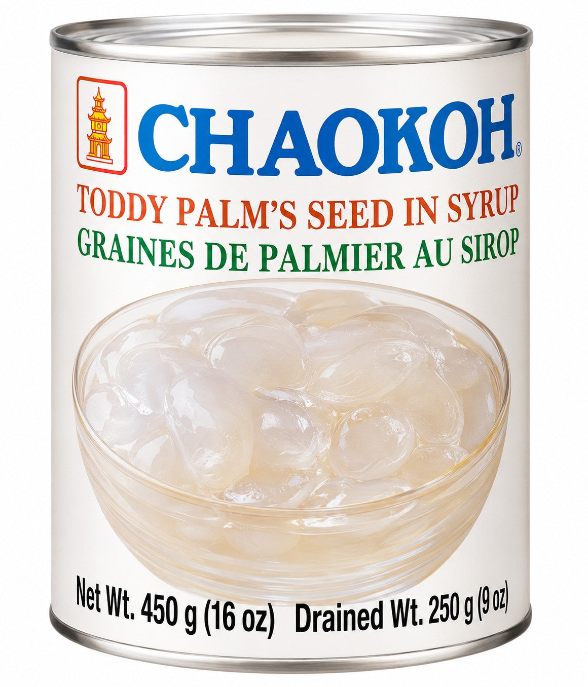 CHAOKOH Attap Fruit in Syrup – Sweet Tropical Palm Fruit for Desserts & Drinks