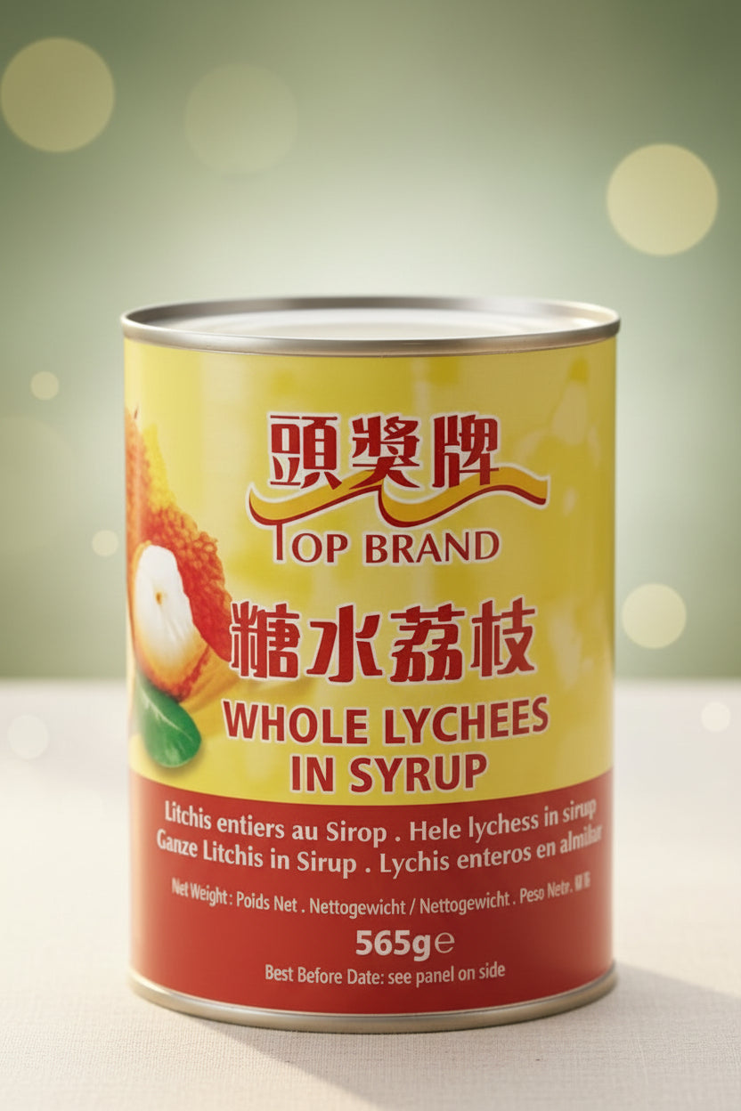 TOP Lychees in Syrup Sweet Tropical Fruit for Desserts Drinks and Fruit Salads