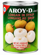 AROY-D Canned Longan in Syrup – Sweet Tropical Fruit for Desserts & Drinks