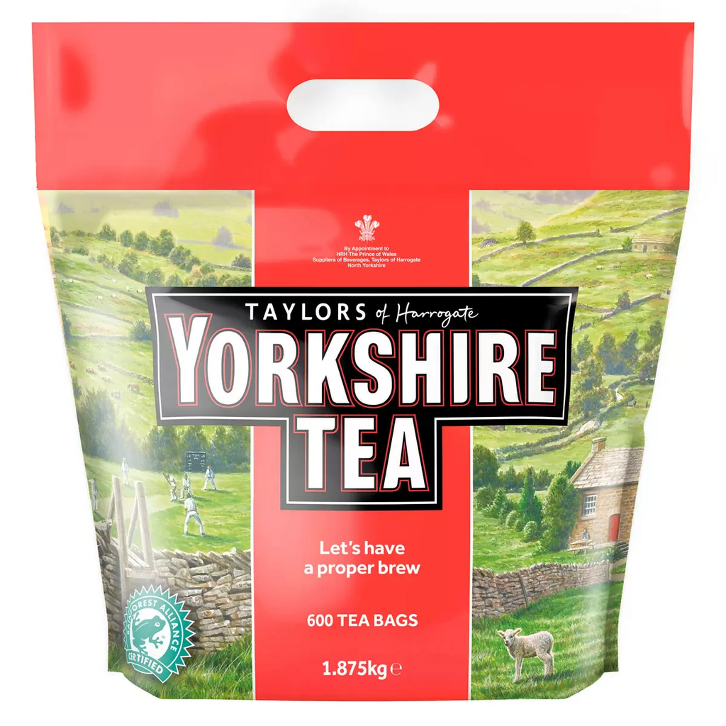 Taylors of Harrogate Yorkshire Tea 600 Tea Bags (1.875kg) – Premium Black Tea