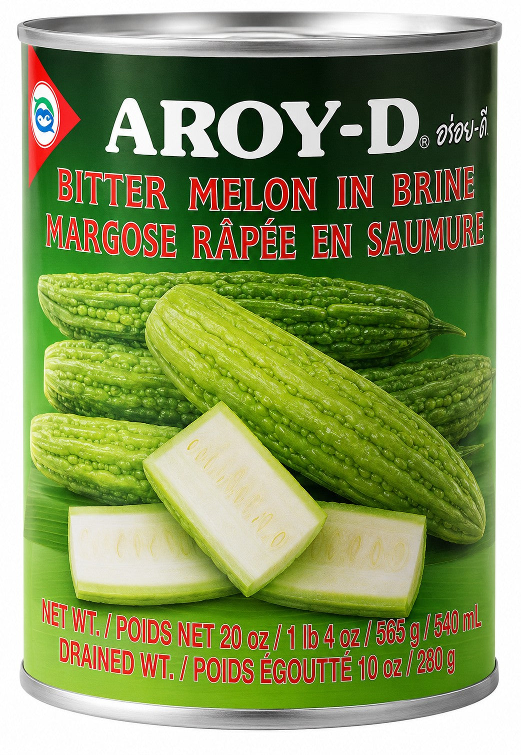 AROY-D Canned Bitter Melon in Brine – Ready to Cook Vegetable for Asian Dishes