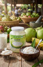 CHAOKOH Coconut Gel in Syrup Tropical Dessert Ingredient for Drinks and Recipes