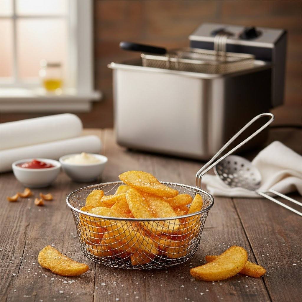 9 Inch Chip Basket CB9 – Frying Basket for Chips & Snacks