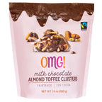 OMG! Milk Chocolate Almond Toffee Clusters 680g Crunchy Chocolate Snack Treat