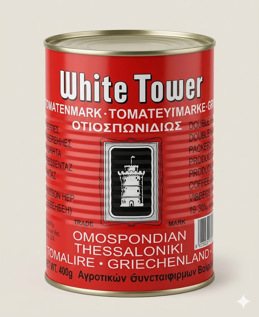 WHITE TOWER Tomato Puree Smooth Tomato Base for Sauces Soups and Cooking