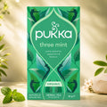 Pukka Organic Three Mint Tea 20 Herbal Tea Bags 32g Refreshing Mint Blend