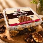 Wafflemeister Belgian Chocolate Mini Waffle Bites 700g Chocolate Filled Waffles
