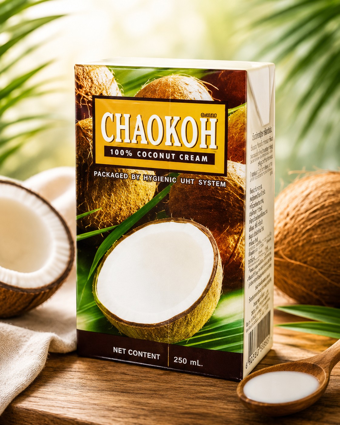 CHAOKOH Coconut Milk UHT Rich Coconut Milk for Curries Soups and Cooking