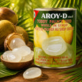AROY-D Toddy Palm Seed Whole in Syrup – Tropical Dessert Topping in Sweet Syrup