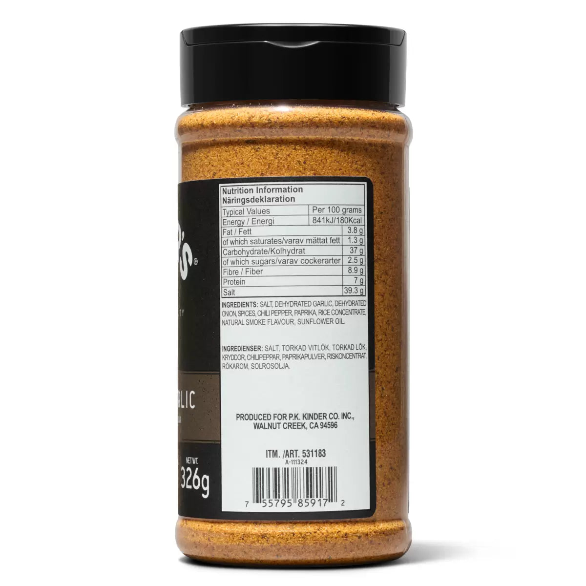 Kinder's Woodfired Garlic Seasoning, 362g