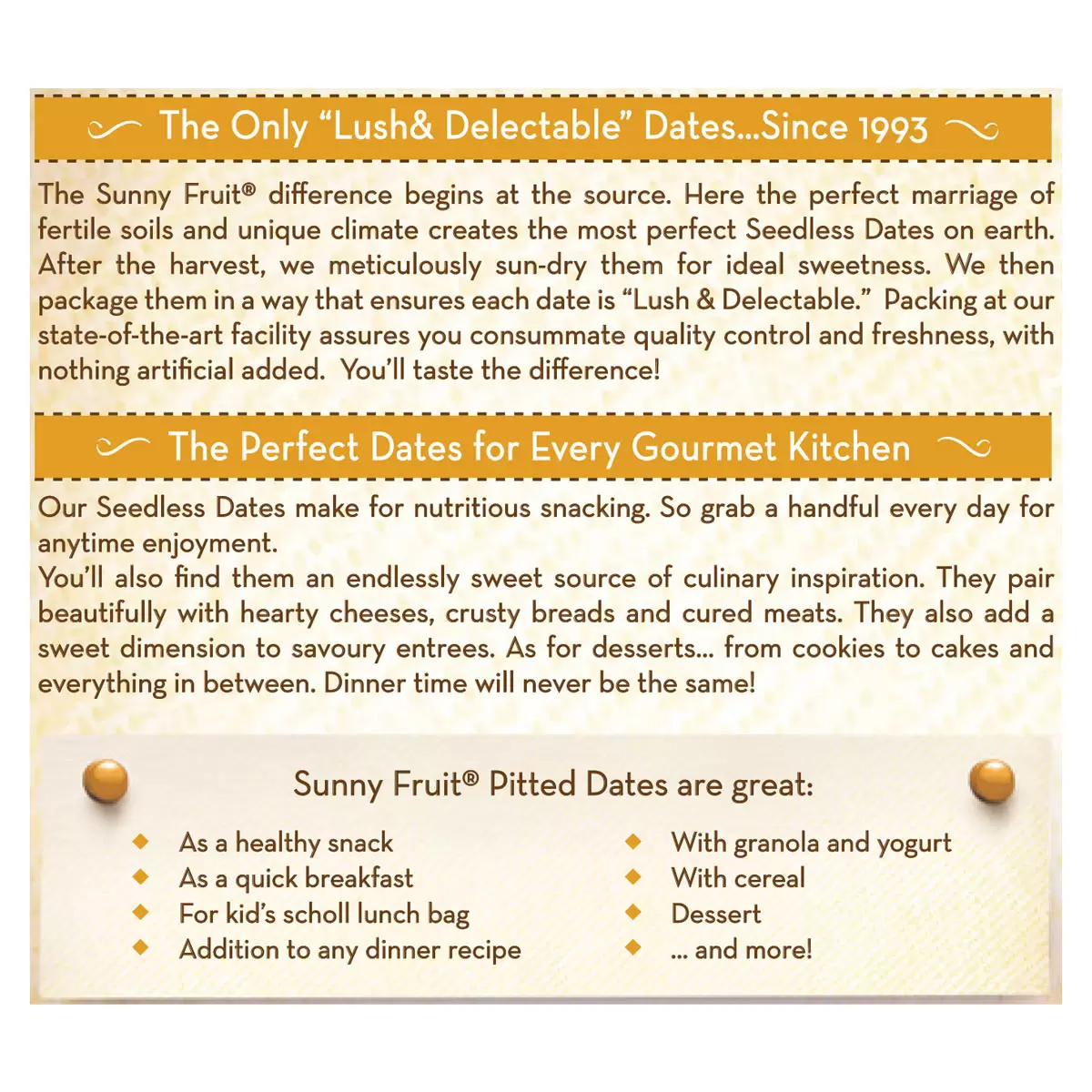 Sunny Fruit Pitted Dates 1 kg – Sweet & Natural Dried Dates